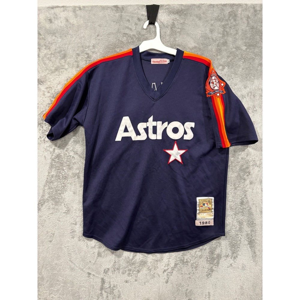 Mitchell Ness Nolan Ryan Astros 1980 Jersey Size 50 Cooperstown USA